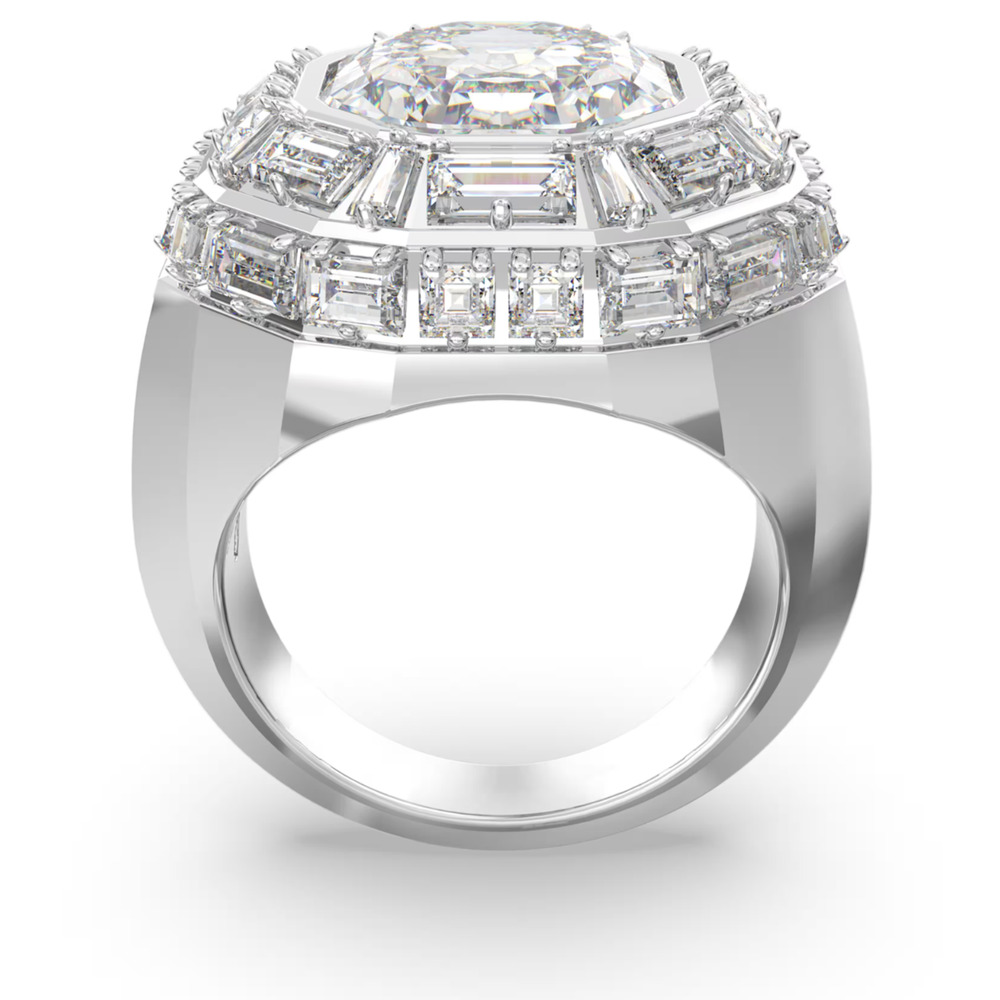 Swarovski Mesmera cocktail ring Octagon cut, White, Rhodium plated 58 / 8 - Picture 5 of 11